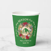 イエスがグリーンクリスマスの理由 紙コップ (裏面)