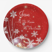 イエスがシーズンの理由紙プレート ペーパープレート (正面)