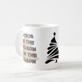 イエスがシーズンマグカップの理由だ コーヒーマグカップ (正面左)