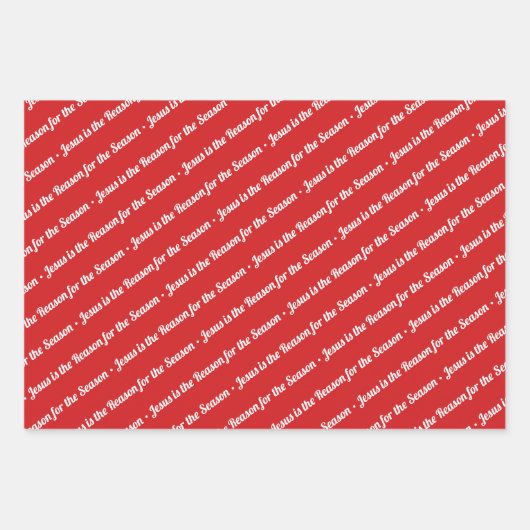 イエスがシーズンレッドの理由 ラッピングペーパーシート (正面)