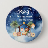 イエスがシーズン出生ボタンの理由 缶バッジ (正面)