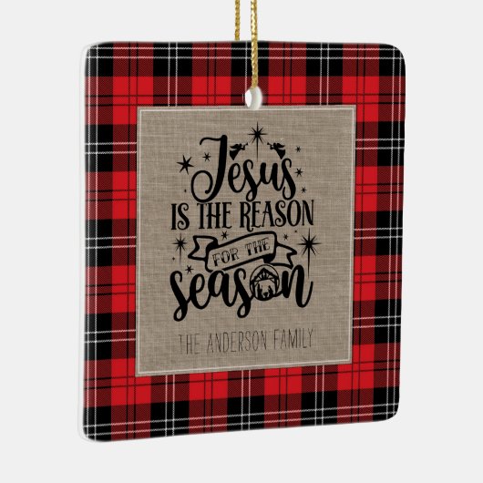 イエスがシーズン水牛のプレイドの理由 セラミックオーナメント (右)