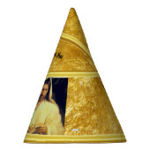 イエスがパンを砕くマタイ14-13金ゴールド質感 パーティーハット (右)