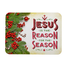 イエスがホリーと共に季節の理由 マグネット