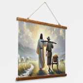 イエスがヨーク素朴した木の上の壁のタペストリー 吊り下げ型タペストリー (傾斜あり)