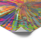 イエスがラザラスネオンパステルピンホイールを持ち上げる ポスター (角)