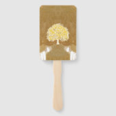 イエスが両手の爪、 ネイルを開く命の木 ハンドファン (裏面)