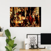 イエスが初めて神殿を清めること（ヨハネ2:13） ポスター (ホームオフィス)