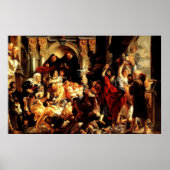 イエスが初めて神殿を清めること（ヨハネ2:13） ポスター (正面)