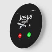 イエスが呼びかけている ラージ壁時計 (傾斜)