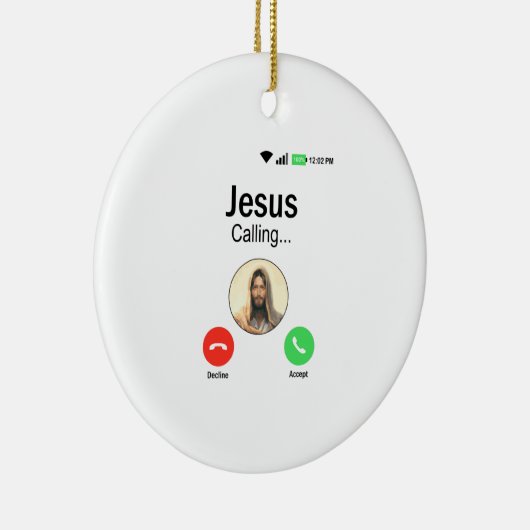 イエスが呼び出しおもしろいている – Christian Religion & Gift セラミックオーナメント (右)