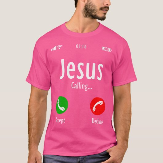イエスが呼んでいる – Christian T Tシャツ (正面)
