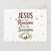 イエスが季節のはがきの理由だ ポストカード (正面)