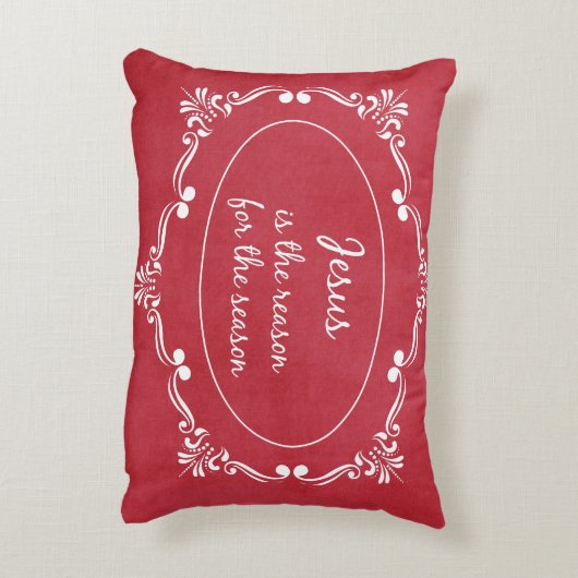 イエスが季節のクリスマスの理由だ アクセントクッション (裏面(縦))