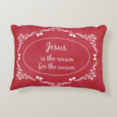 イエスが季節のクリスマスの理由だ アクセントクッション (裏面)