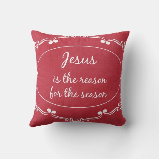 イエスが季節のクリスマスの理由だ クッション (裏面)