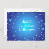 イエスが季節のクリスマスの理由だ シーズンポストカード (正面/裏面)