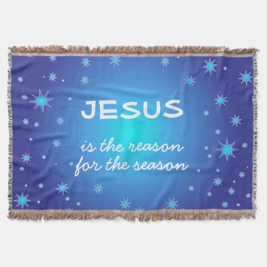 イエスが季節のクリスマスの理由だ スローブランケット (正面)