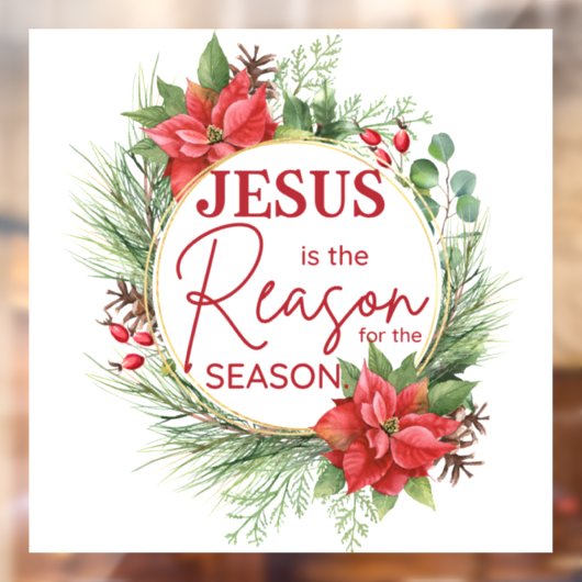 イエスが季節のクリスマスの理由 ウィンドウサイン (シート2)