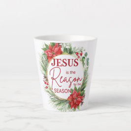 イエスが季節のクリスマスの理由 カフェラテマグ