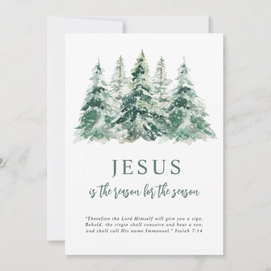 イエスが季節のクリスマスの理由 シーズンカード (正面)
