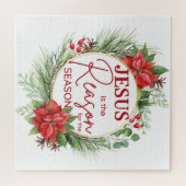 イエスが季節のクリスマスの理由 ジグソーパズル (横)