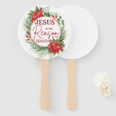 イエスが季節のクリスマスの理由 ハンドファン (正面&裏面)