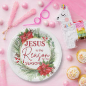 イエスが季節のクリスマスの理由 ペーパープレート (パーティー)