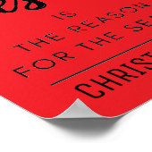 イエスが季節のクリスマスの理由 ポスター (角)