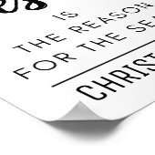 イエスが季節のクリスマスの理由 ポスター (角)