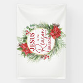 イエスが季節のクリスマスの理由 横断幕 (縦)