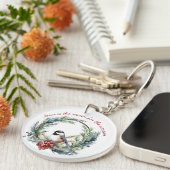 イエスが季節のクリスマス引用文の理由 キーホルダー (正面右)