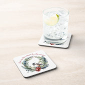 イエスが季節のクリスマス引用文の理由 コースター (右側)