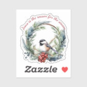 イエスが季節のクリスマス引用文の理由 シール (シート)