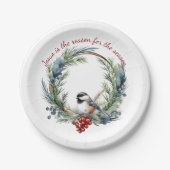 イエスが季節のクリスマス引用文の理由 ペーパープレート (正面)
