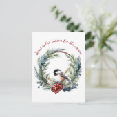 イエスが季節のクリスマス引用文の理由 ポストカード (スタンド正面)