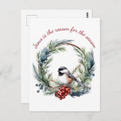 イエスが季節のクリスマス引用文の理由 ポストカード (正面/裏面)