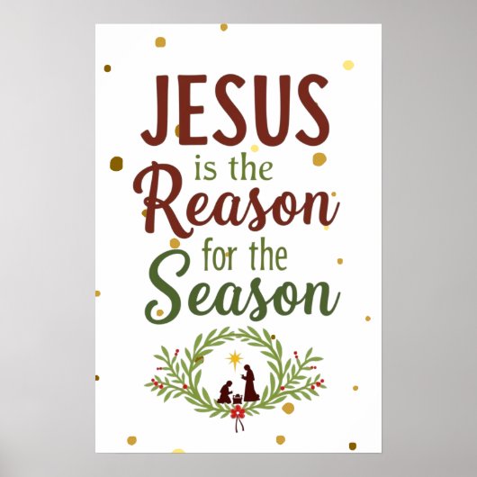 イエスが季節の壁画の理由である ポスター (正面)