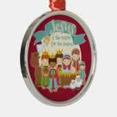 「イエスが季節の理由だ」オーナメント メタルオーナメント (右)