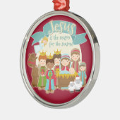 「イエスが季節の理由だ」オーナメント メタルオーナメント (左)
