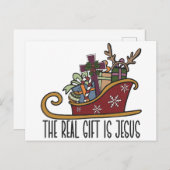 イエスが季節の理由である信仰の愛Chri シーズンポストカード (正面/裏面)