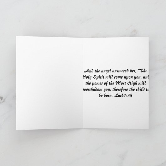 イエスが季節の理由である。 シーズンカード (内部)