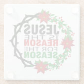 イエスが季節の理由 ガラスコースター (裏面)