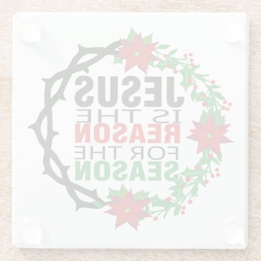 イエスが季節の理由 ガラスコースター (裏面)