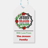 イエスが季節の理由 ギフトタグ (正面)