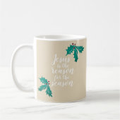 イエスが季節の理由 コーヒーマグカップ (左)