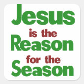 イエスが季節の理由 スクエアシール (正面)