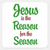 イエスが季節の理由 スクエアシール (正面)