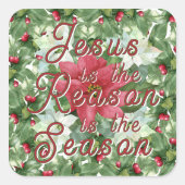 イエスが季節の理由 スクエアシール (正面)
