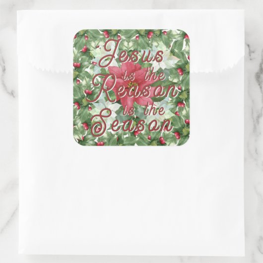 イエスが季節の理由 スクエアシール (バッグ)